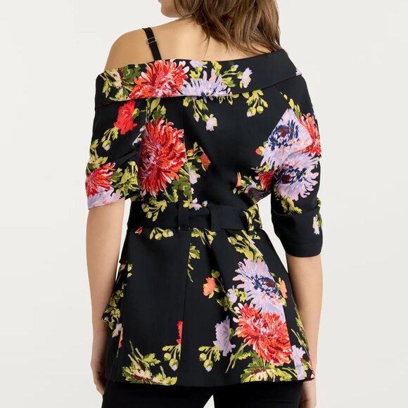 Cinq a Sept Dark Chrysanthemum Katie Jacket 0 - Picture 3 of 16